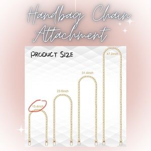 Handbag Chain Attachment Wristlet 15in.